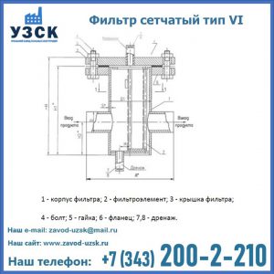 Фильтр сетчатый ФС по Т-ММ-11-2003 в Южно-Сахалинске